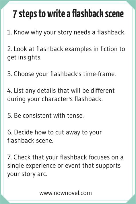 How to Write Flashbacks .